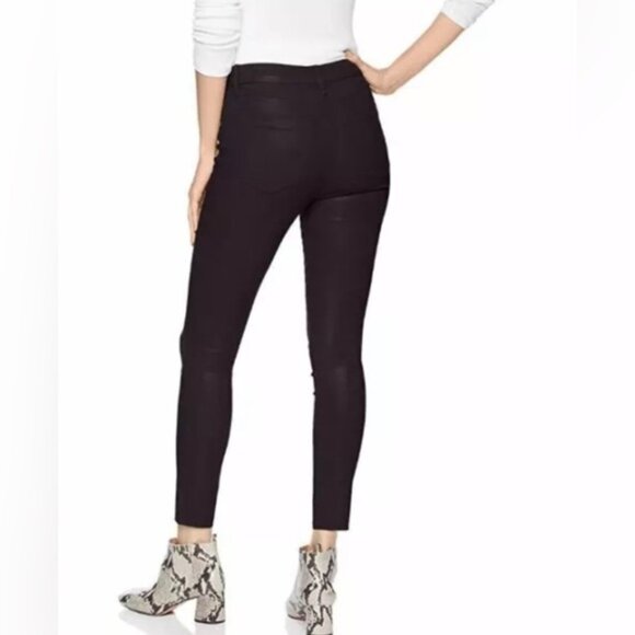 NWT JOE’S THE CHARLIE High Rise Coated Skinny Ankle Brown Pants Size 24 - Picture 4 of 16